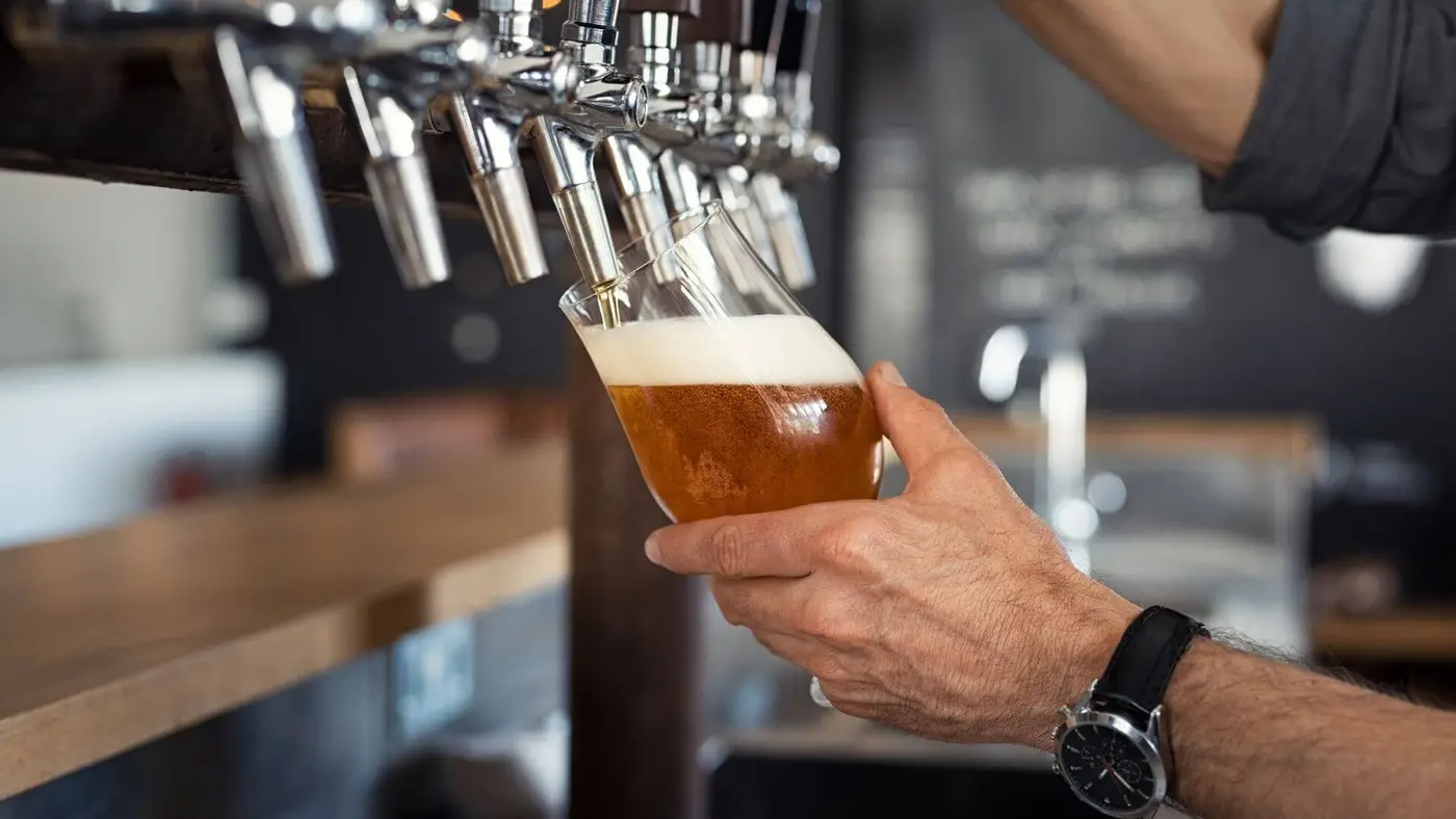 Beer cooler tap
